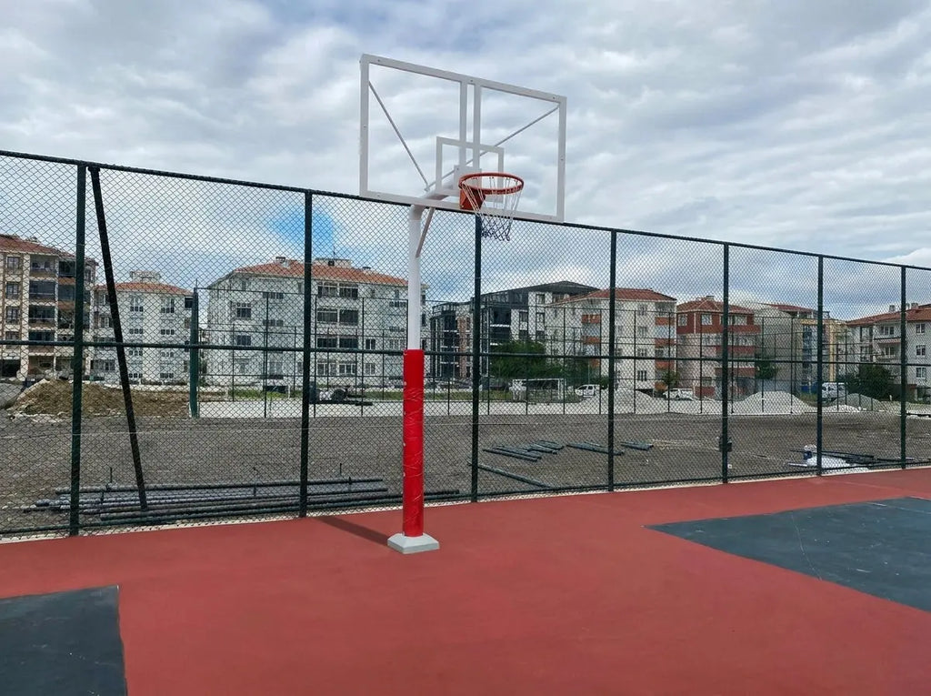 Tek Direkli Basketbol Potası 105x180 cm | Akrilik Cam Panyalı Saha Ekipmanları