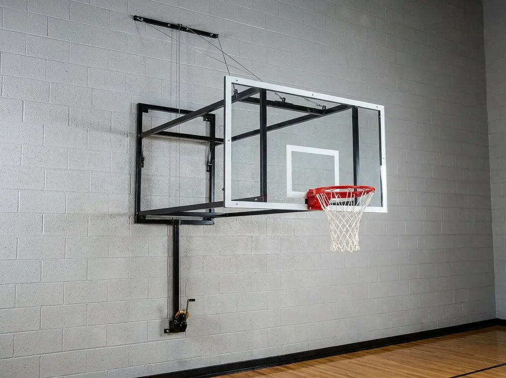 Duvara Monte Katlanabilir Basketbol Potası – 105x180 Saha Ekipmanları