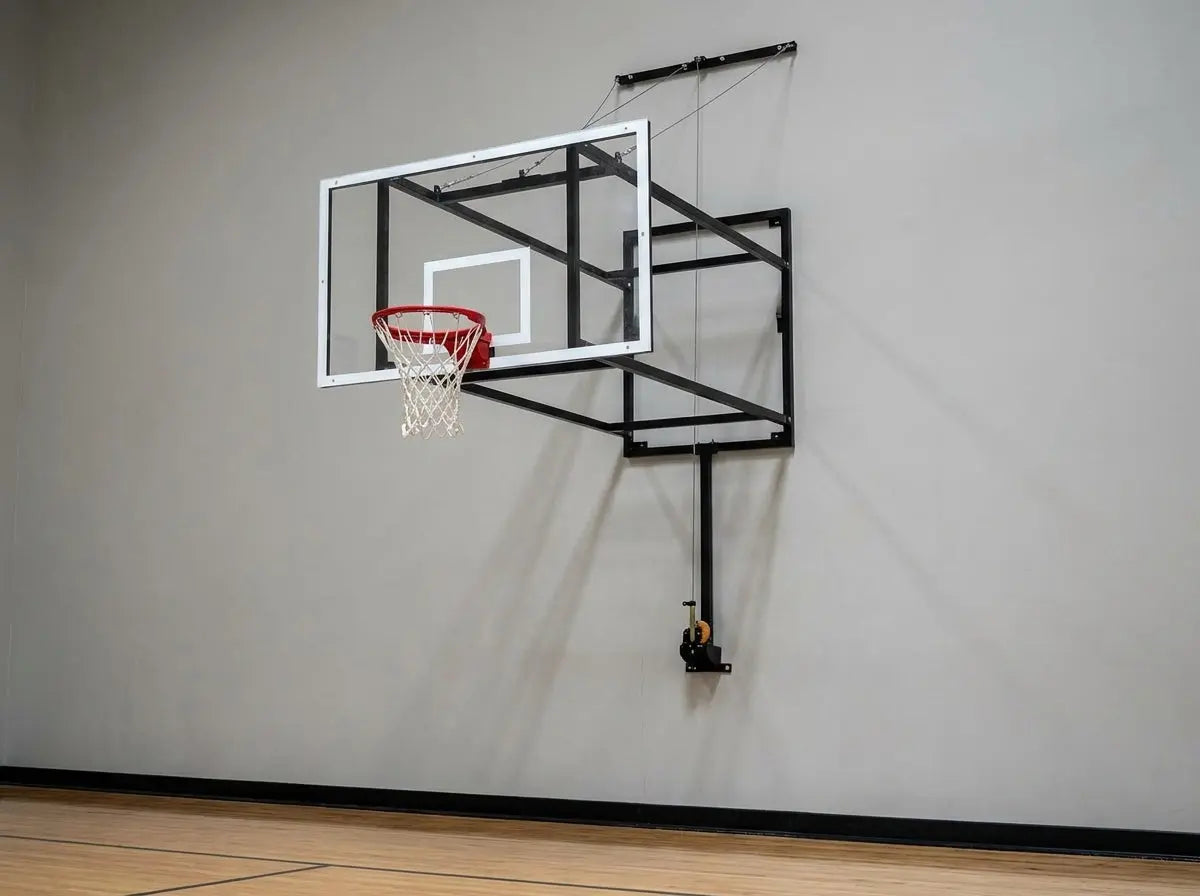 Duvara Monte Katlanabilir Basketbol Potası – 105x180 Saha Ekipmanları