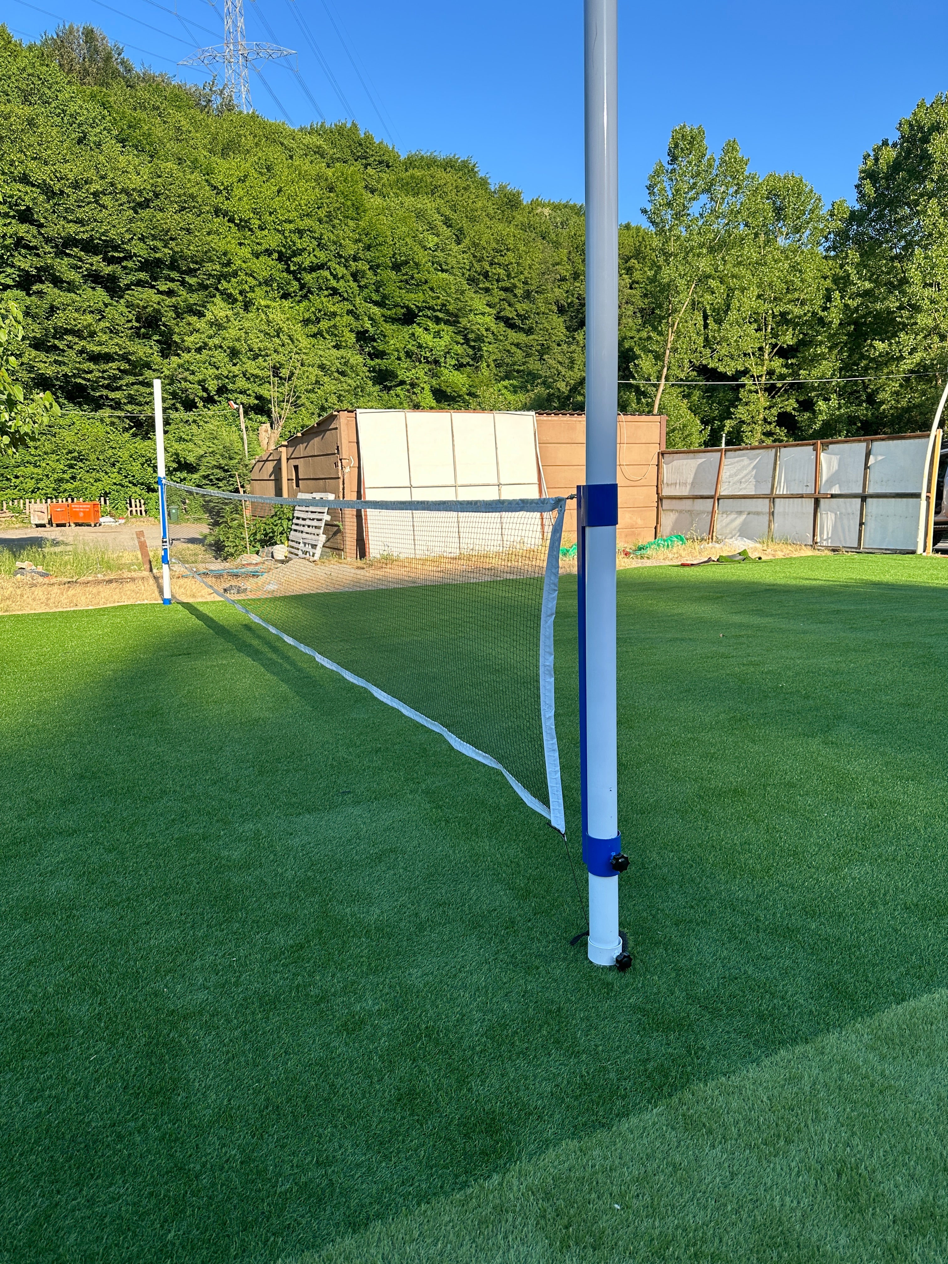 Çok Amaçlı File Direk Seti | Voleybol & Tenis & Ayak Tenisi | 76x3 mm | Yükseklik Ayarlı |