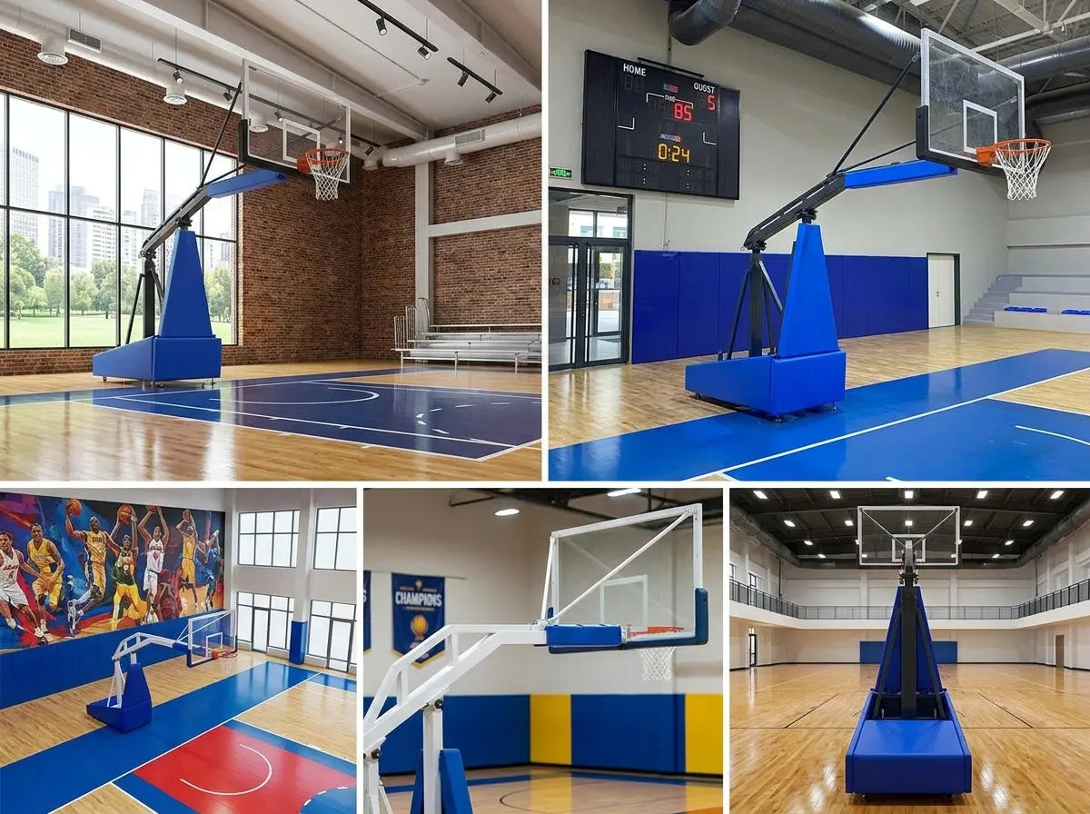 Profesyonel Basketbol Potası | Nizami Ölçü Tekerlekli Sistem Saha Ekipmanları