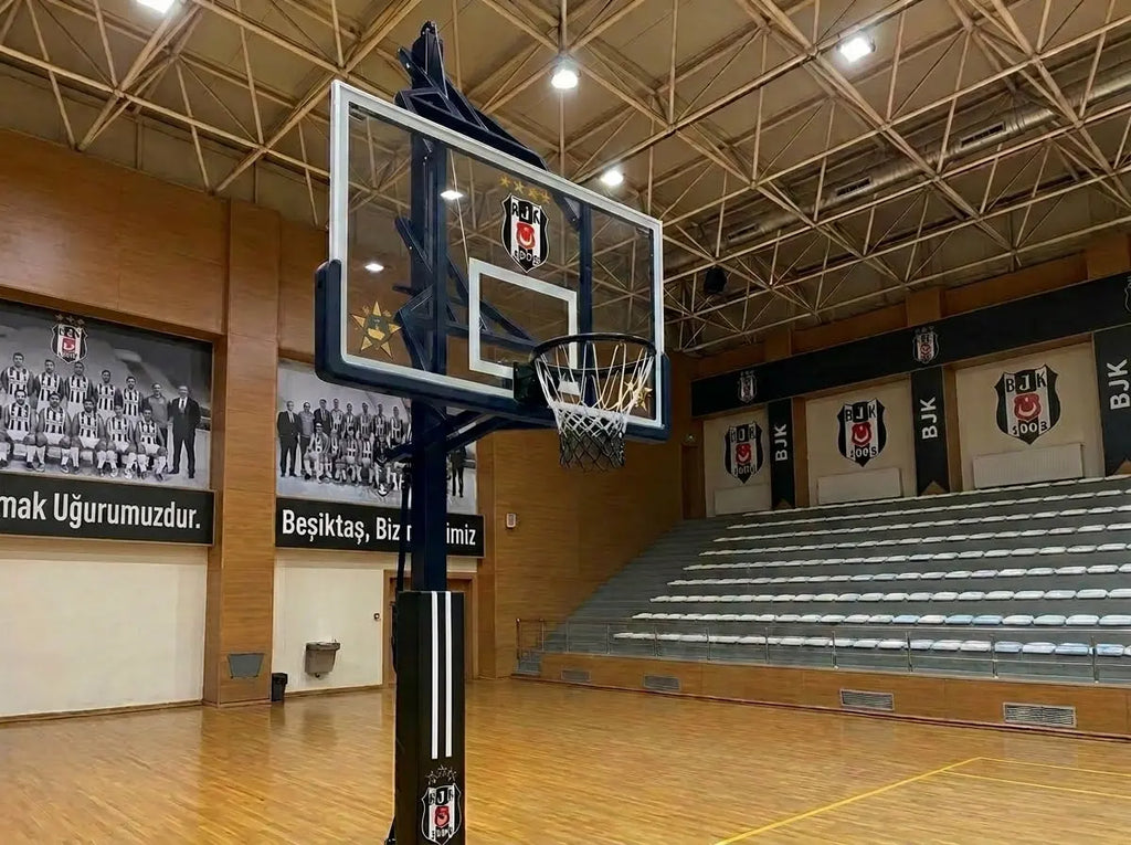 Profesyonel Yükseklik Ayarlı Sabit Basketbol Potası Saha Ekipmanları