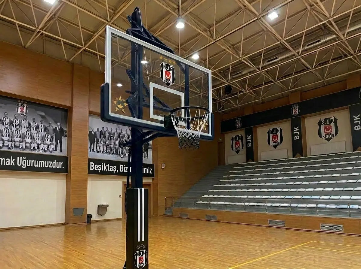 Profesyonel Yükseklik Ayarlı Sabit Basketbol Potası Saha Ekipmanları