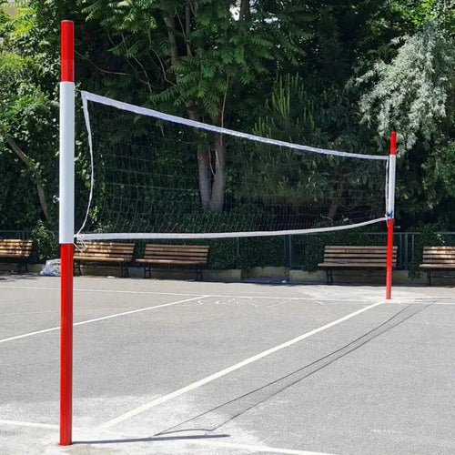 Çok Amaçlı File Direk Seti | Voleybol & Tenis & Ayak Tenisi | 76x3 mm | Yükseklik Ayarlı | Saha Ekipmanları